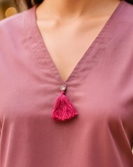 2-Piece Solid Embroidered Dress – Shabnam