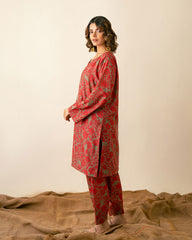 PRINTED ESSENTIAL 2PC CO-ORD - Sage
