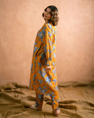 PRINTED ESSENTIAL 2PC CO-ORD - Saffron Mix