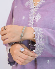 Solid Embroidered Co-ord - Tamana