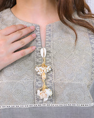 Solid Embroidered Co-ord - Shafaq
