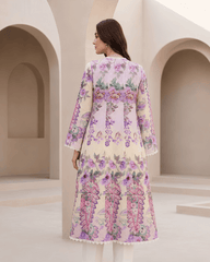 Ivory Floral Printed Premium Lawn Kurti – One-Piece | TA2226217