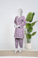 Solid Embroidered | 2-Piece RTW | Lilac