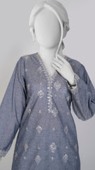 Solid Embroidered | 1-Piece RTW | Grey