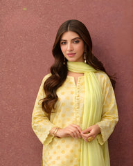 Lemon Baft | Jacquard 3-Piece