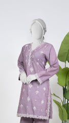 Solid Embroidered | 1-Piece RTW | Lilac