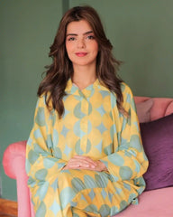PRINTED ESSENTIAL CO-ORD - Warm Mint