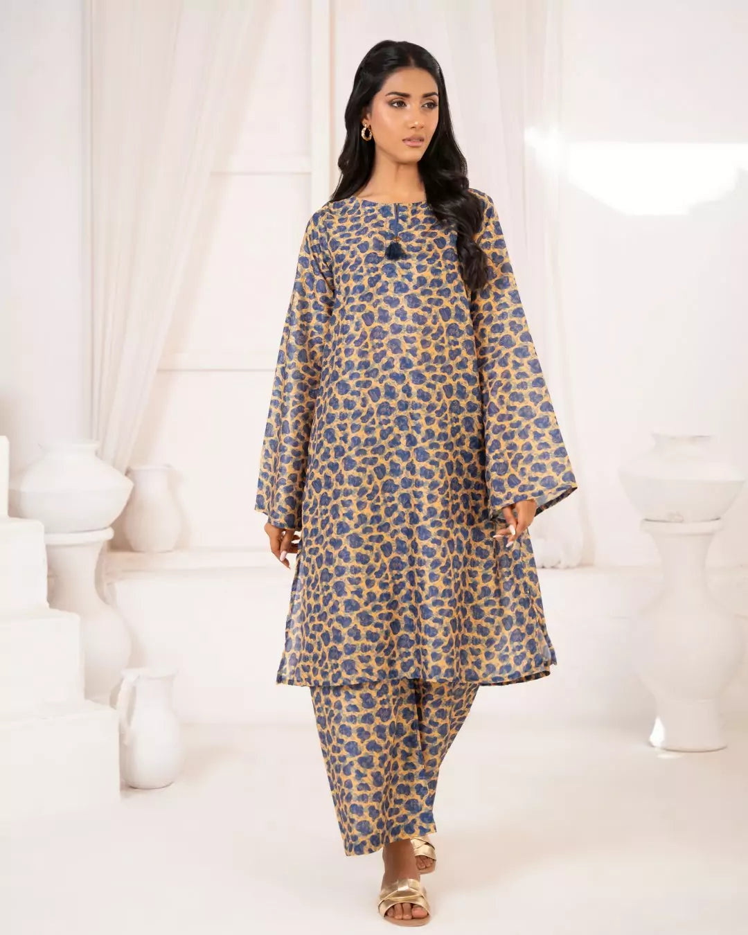 PRINTED ESSENTIAL CORD - Leopard Garden