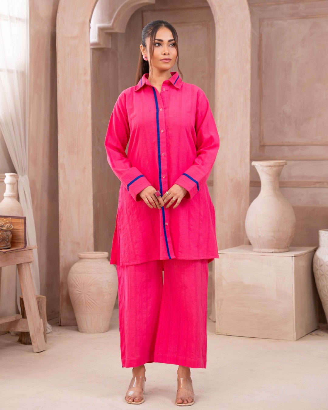 SOLID ESSENTIAL  CO-ORD - Pink Ocean