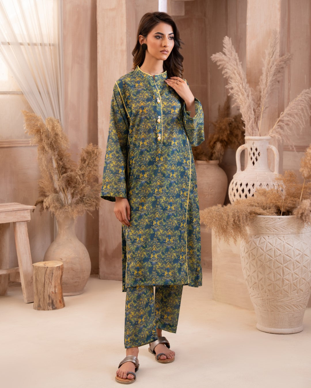PRINTED ESSENTIAL CO-ORD - Midnight Garden