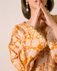 PRINTED ESSENTIAL 2PC CO-ORD - Burnt Ocher