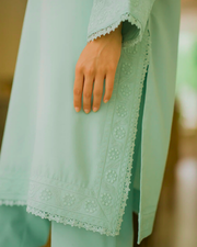 2 pcs solid embroidery- SABZ-SITARA