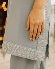 2-Piece Solid Embroidered– Raat Ki Roshi