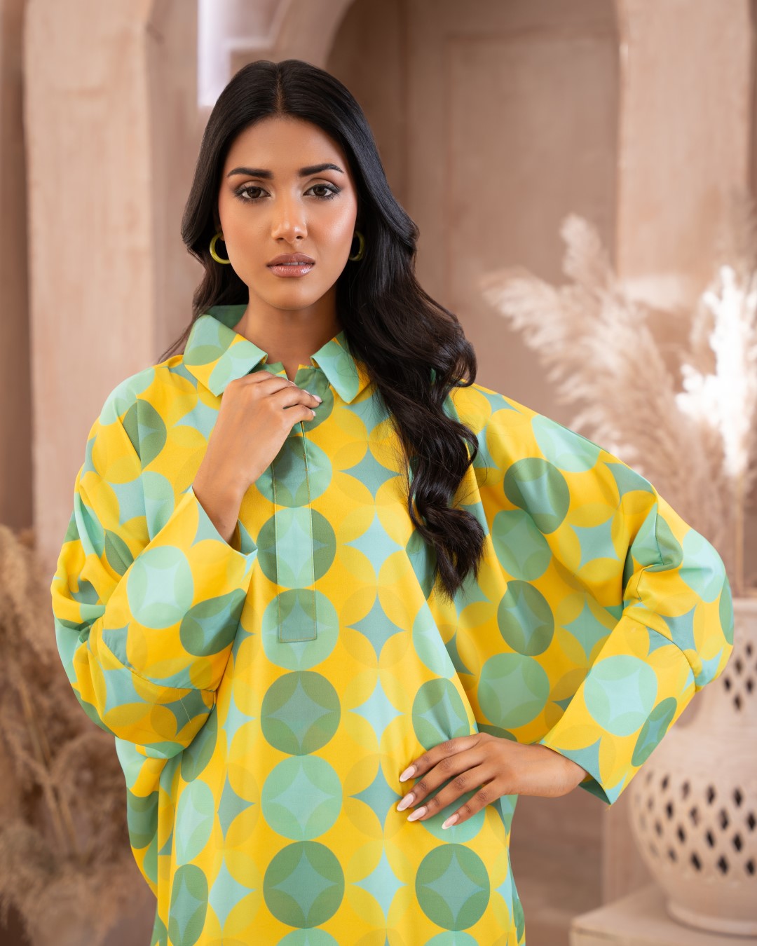 PRINTED ESSENTIAL CO-ORD - Warm Mint