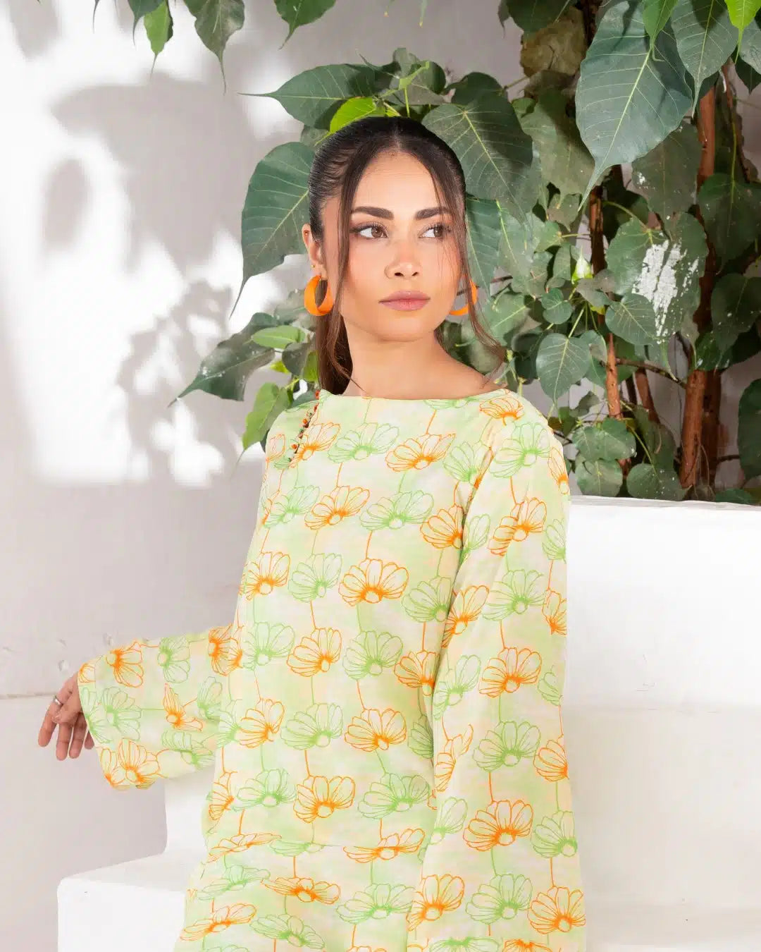 PRINTED ESSENTIAL CO-ORD - Spring Orchid