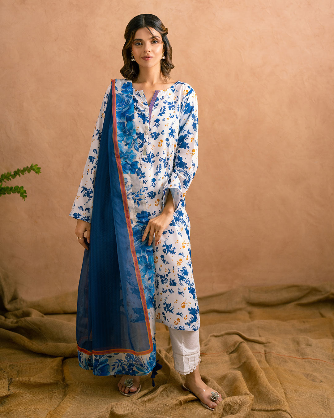 Eyptian Blue - Dupatta
