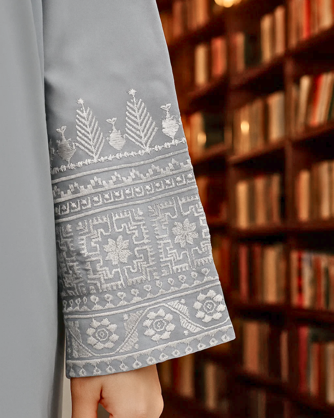 2 pcs solid embroidery- NEELOFAR