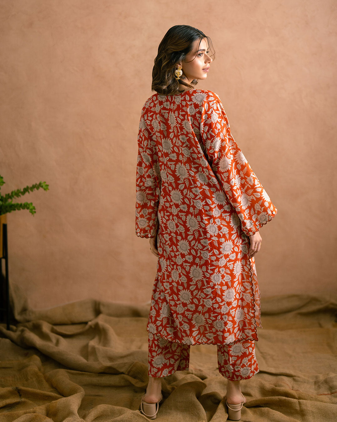 PRINTED ESSENTIAL 2PC CO-ORD - Sun Flower