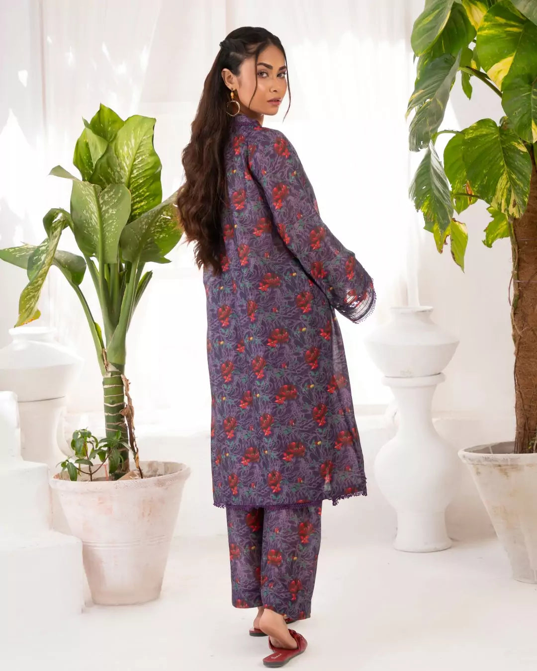 PRINTED ESSENTIAL CO-ORD - Purple Haze