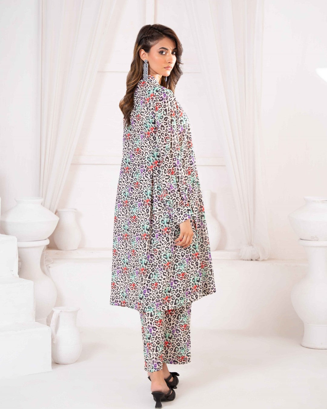 PRINTED ESSENTIAL CO-ORD - Pop Leopard