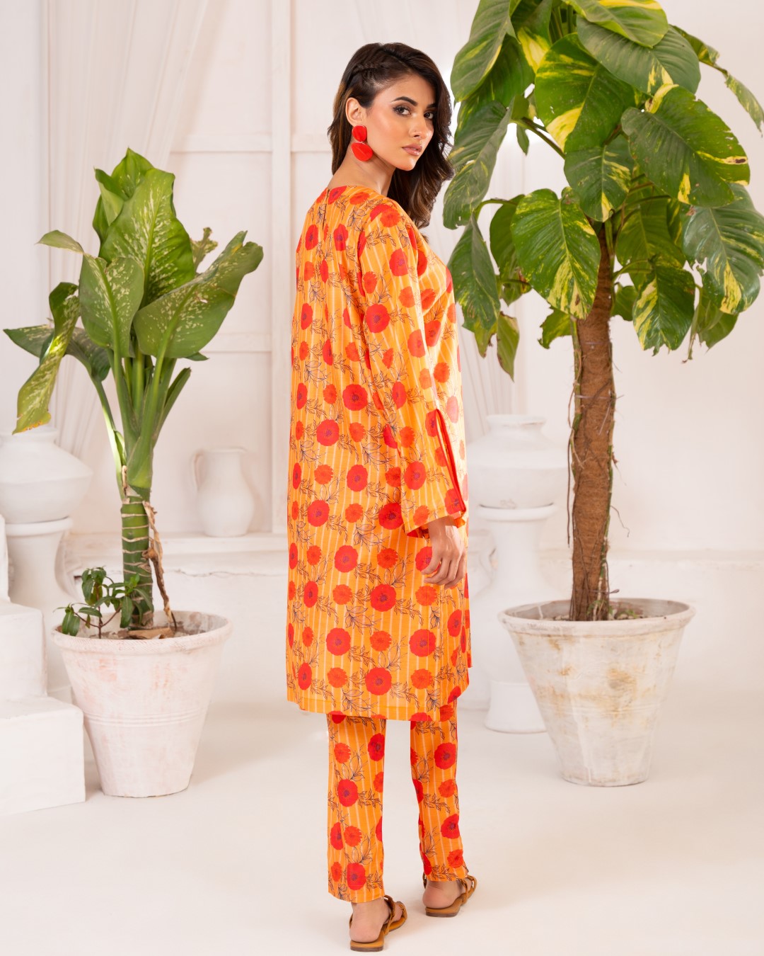 PRINTED ESSENTIAL CO-ORD - Marigold
