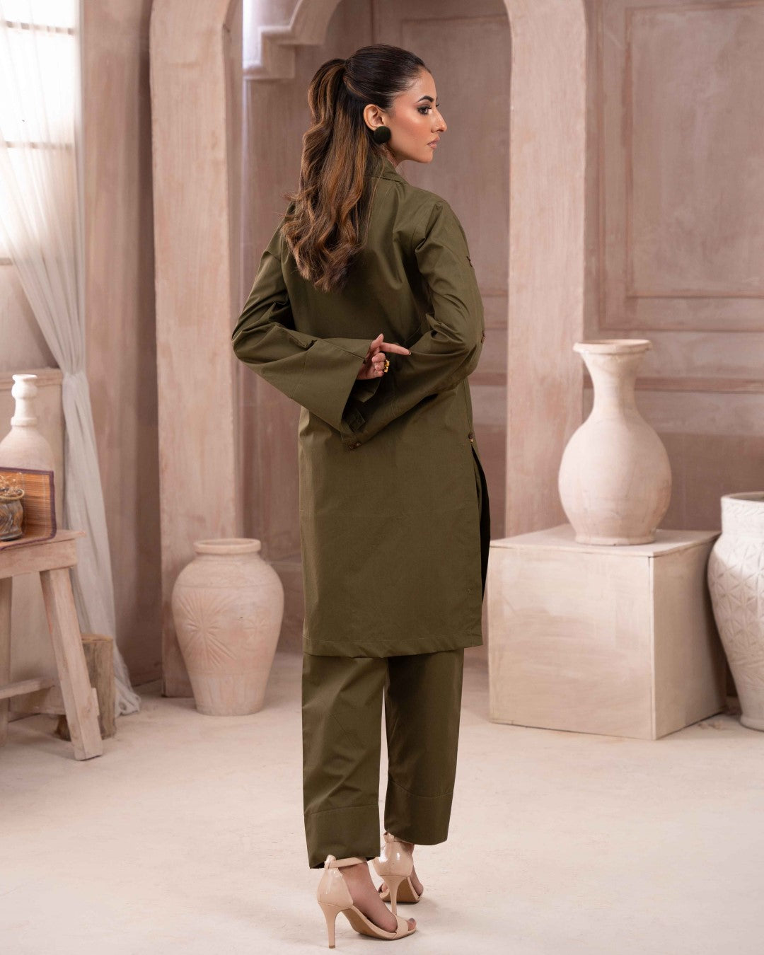 SOLID ESSENTIAL  CO-ORD - Olive