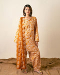 PRINTED ESSENTIAL 2PC CO-ORD - Burnt Ocher