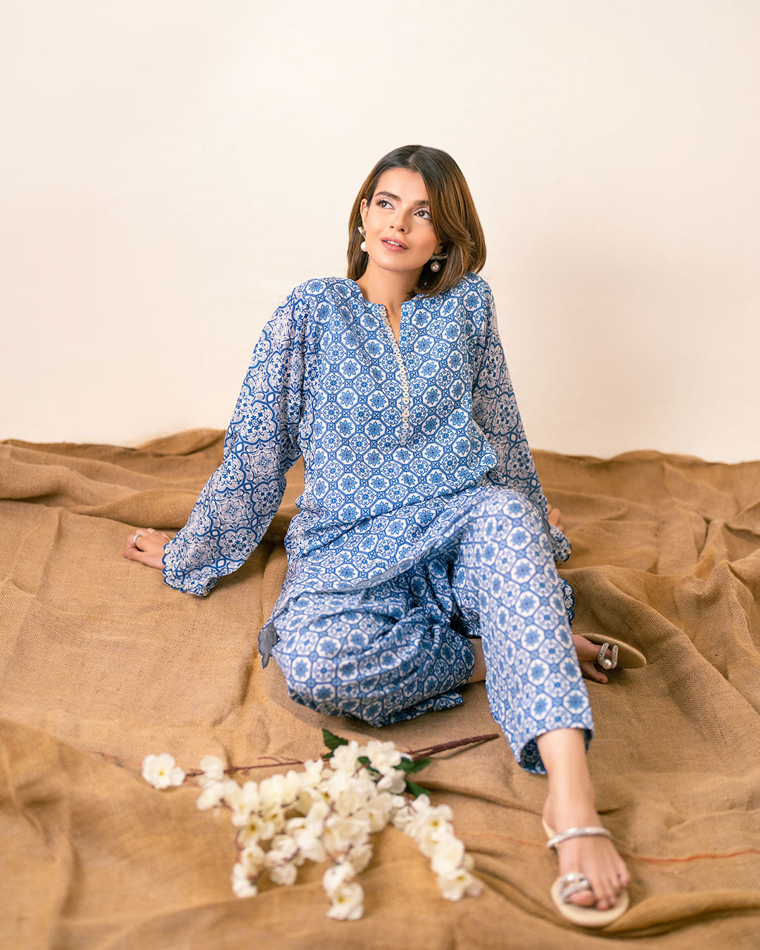 PRINTED ESSENTIAL 2PC CO-ORD - Spanish Mosaic