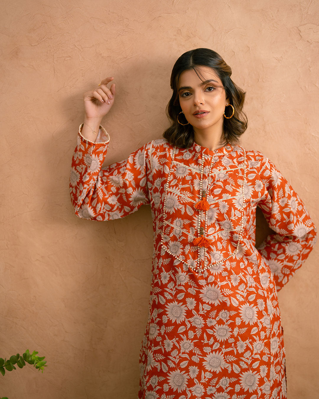 PRINTED ESSENTIAL 2PC CO-ORD - Sun Flower