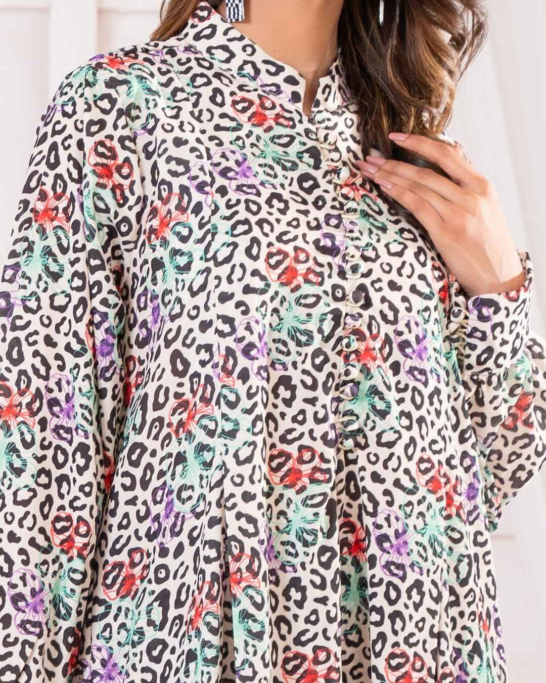 PRINTED ESSENTIAL CO-ORD - Pop Leopard