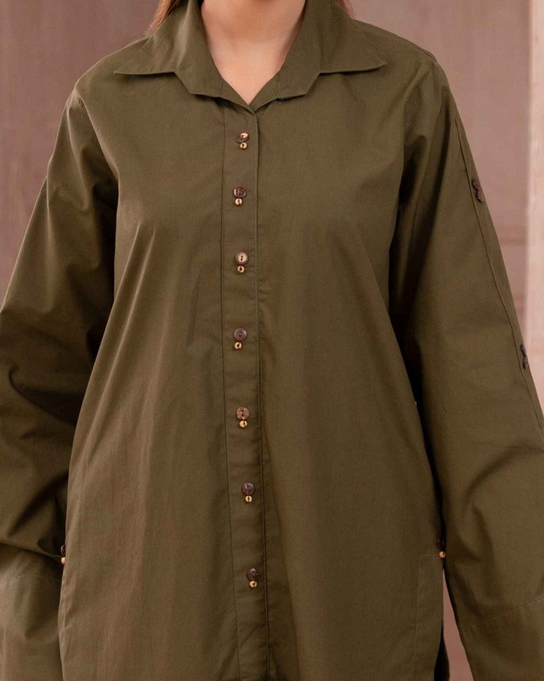 SOLID ESSENTIAL  CO-ORD - Olive