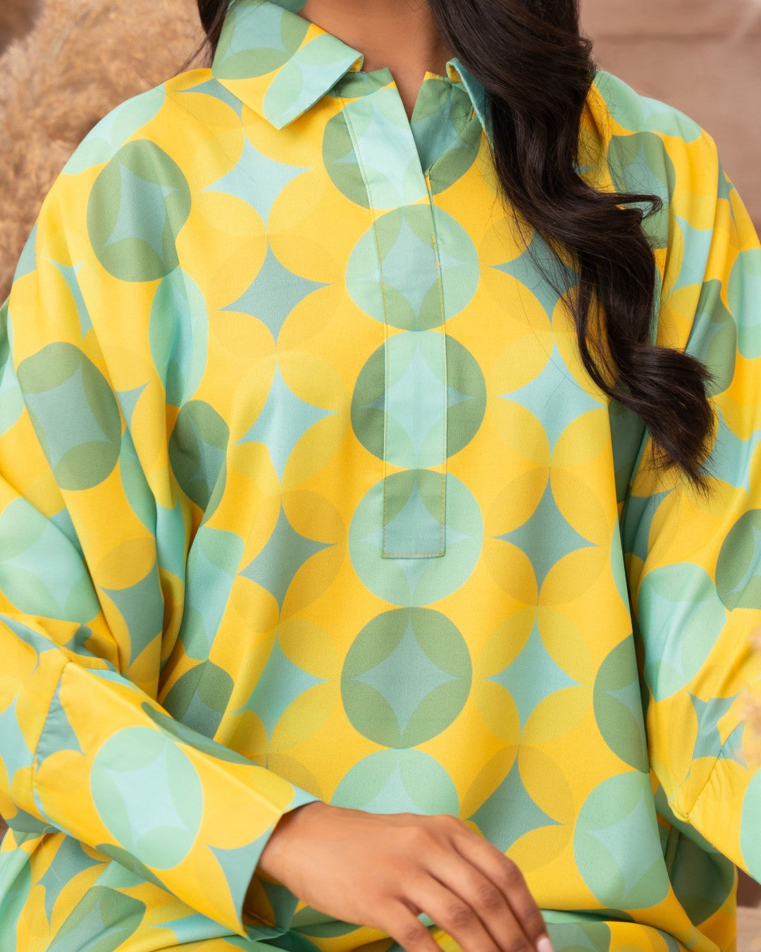 PRINTED ESSENTIAL CO-ORD - Warm Mint
