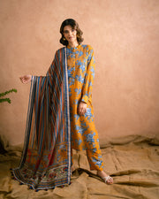 PRINTED ESSENTIAL 2PC CO-ORD - Saffron Mix