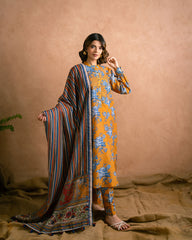 PRINTED ESSENTIAL 2PC CO-ORD - Saffron Mix