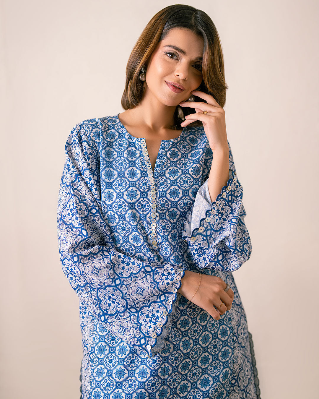 PRINTED ESSENTIAL 2PC CO-ORD - Spanish Mosaic