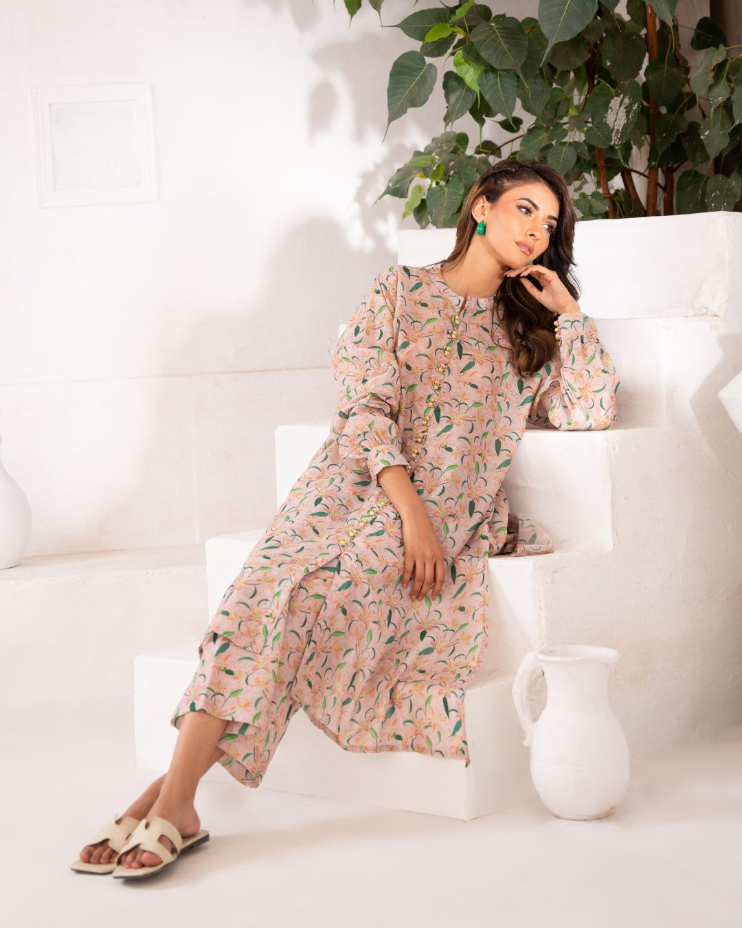 PRINTED ESSENTIAL CO-ORD - Blooms