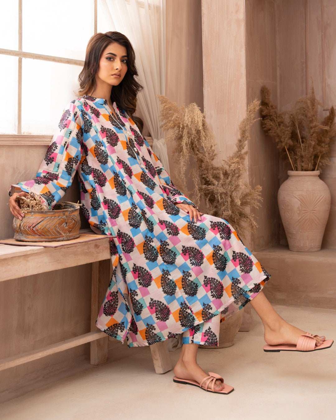 PRINTED ESSENTIAL CO-ORD - Funky Vibes