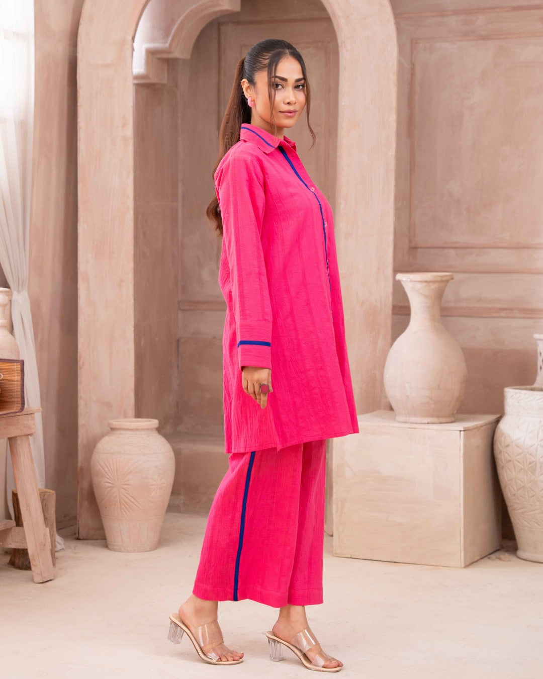 SOLID ESSENTIAL  CO-ORD - Pink Ocean