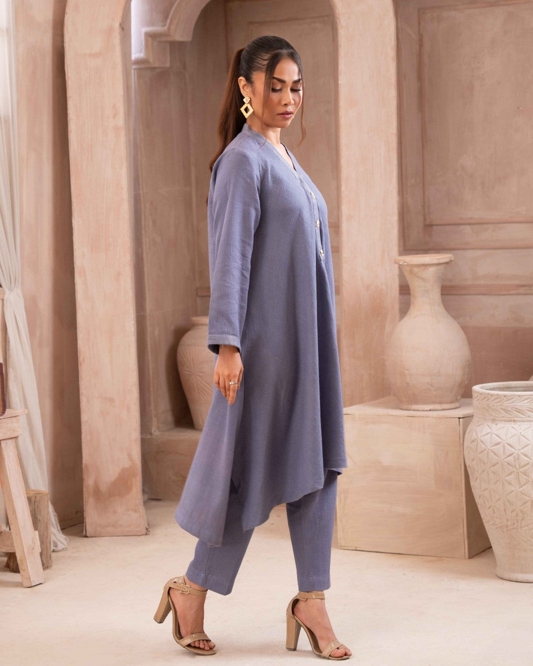 SOLID ESSENTIAL  CO-ORD - Aqua Gold