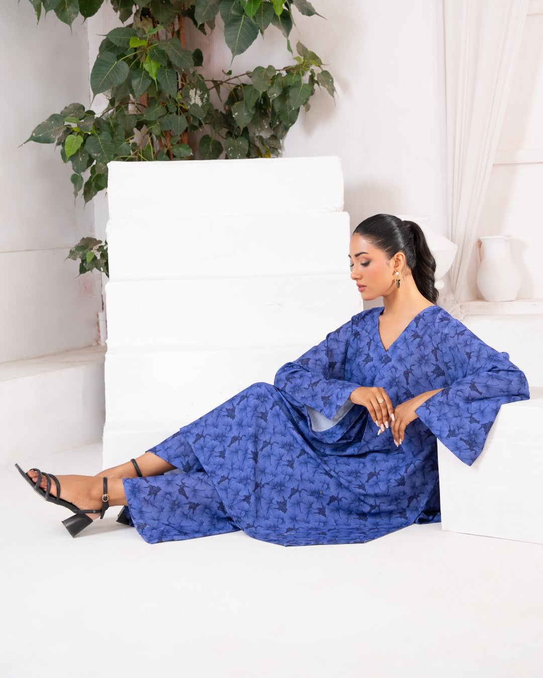 PRINTED ESSENTIAL CO-ORD - Midnight Lilies