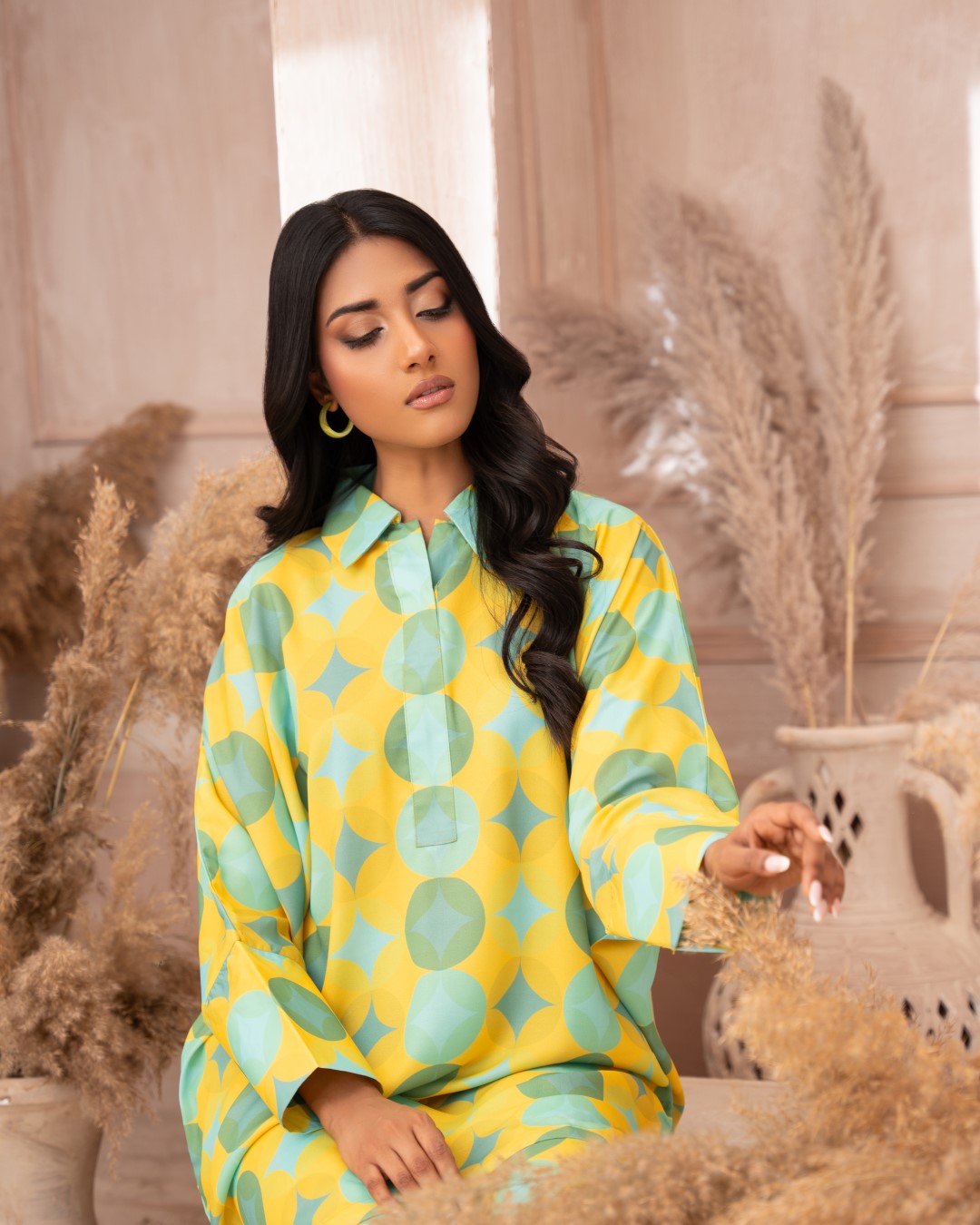 PRINTED ESSENTIAL CO-ORD - Warm Mint