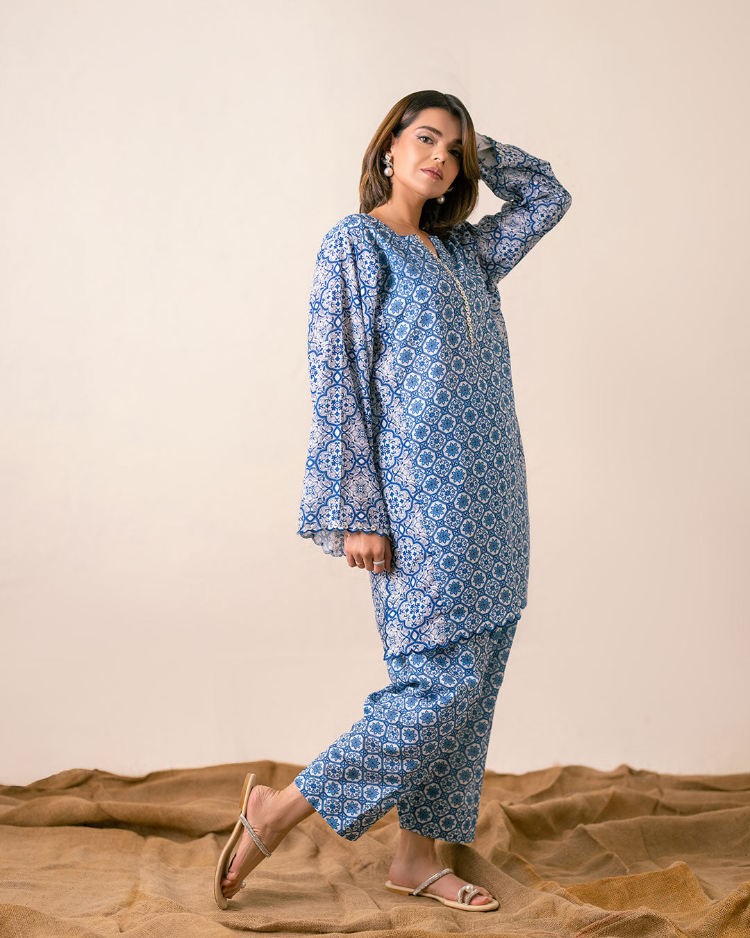 PRINTED ESSENTIAL 2PC CO-ORD - Spanish Mosaic