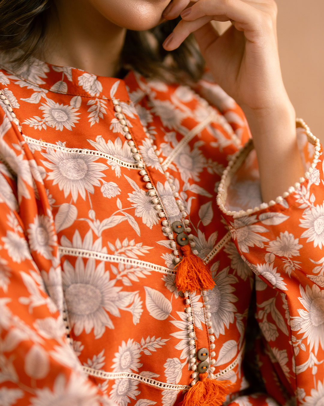 PRINTED ESSENTIAL 2PC CO-ORD - Sun Flower