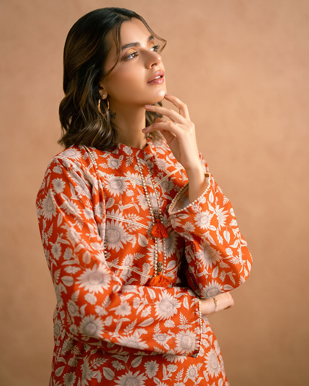 PRINTED ESSENTIAL 2PC CO-ORD - Sun Flower