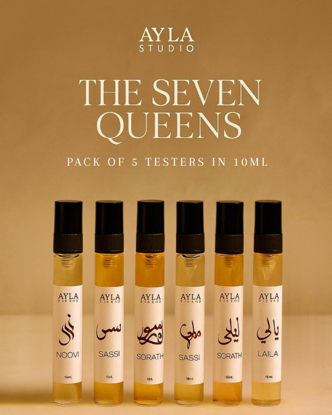 Pack of 5 Queens Perfume - 10 ml