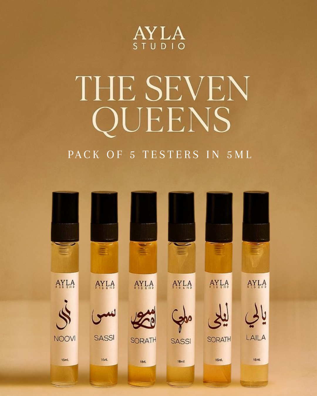 Pack of 5 Queens Perfume - 5ml