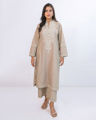 Solid Embroidered Co-ord -Arzoo