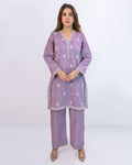 Solid Embroidered Co-ord - Tamana
