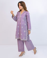 Solid Embroidered Co-ord - Tamana