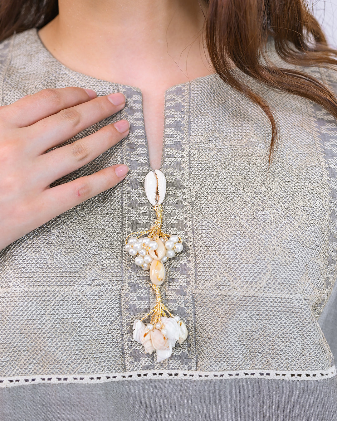 Solid Embroidered Co-ord  - Shafaq